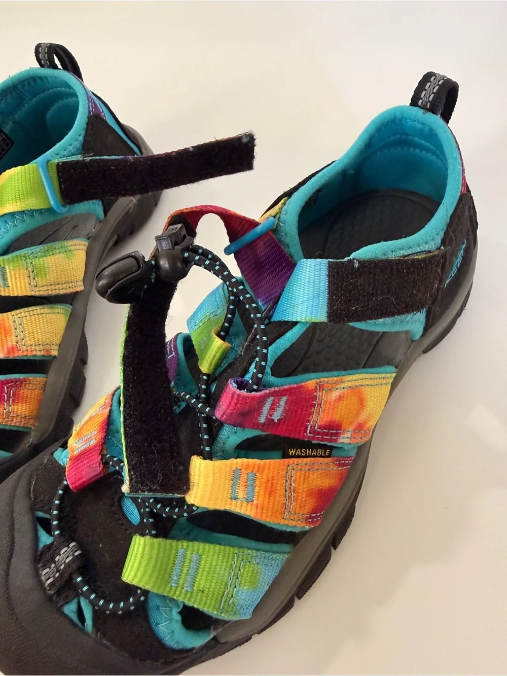 Keen Kids Multicolor Outdoor Sandals - Rainbow tie dye Straps